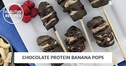 Healthy Recipes - Chocolate Protein Banana Pops