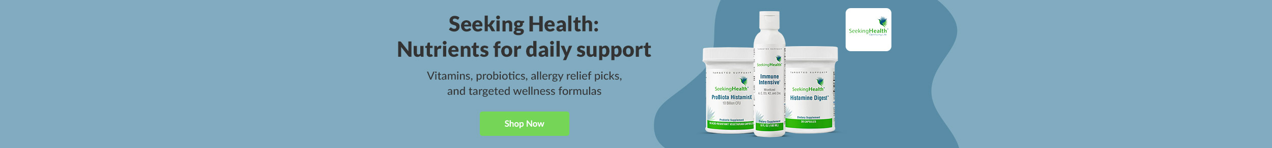 Seeking Health: Nutrients for daily support. Find high-quality vitamins, probiotics, allergy relief picks, and targeted wellness formulas. Shop Now!
